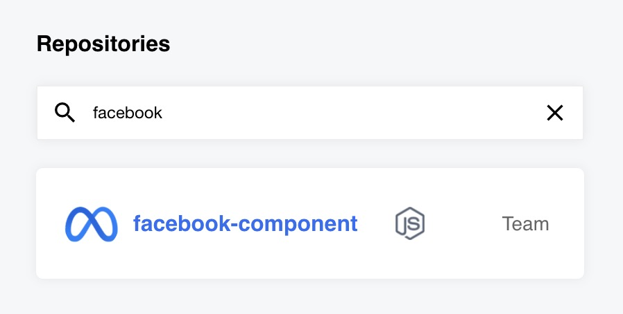 Search repositories