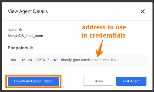 VPN Agent configuration details