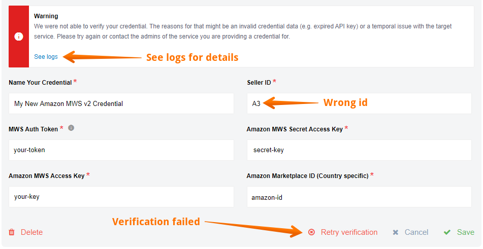 The bat non local recipient verification failed что значит